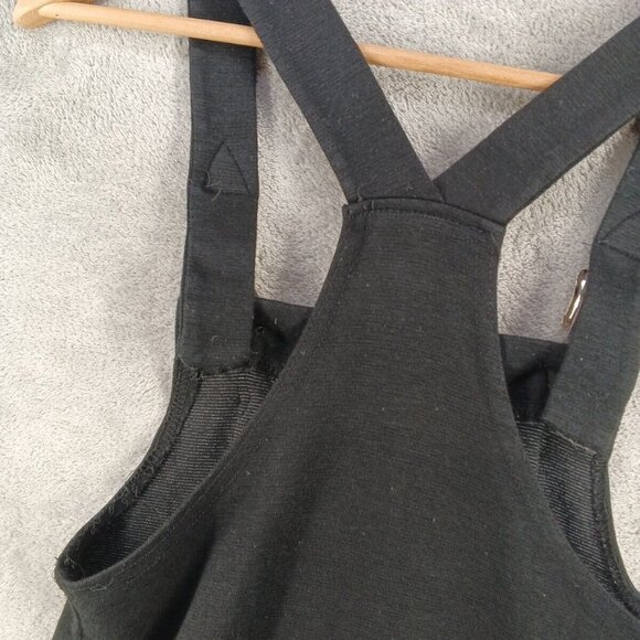 Vintage CRISTINA Jumper Dress SMALL(4-6) Black Knit Pullover W/ Chest Pocket - Picture 9 of 10